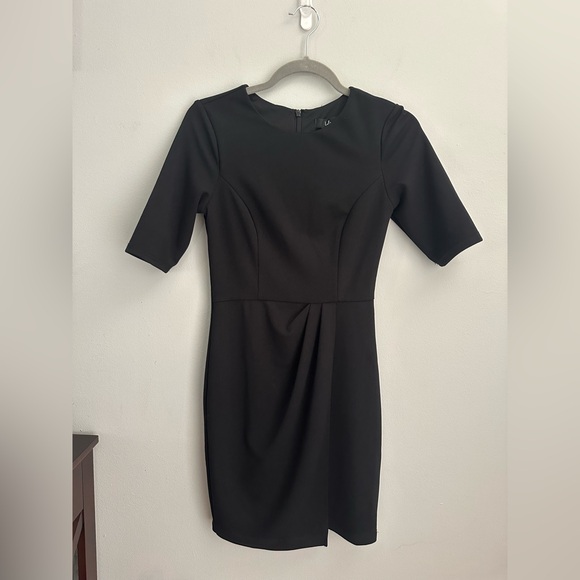 Lulus Westwood Black Half Sleeve Sheath Dress Size Small - Picture 7 of 11